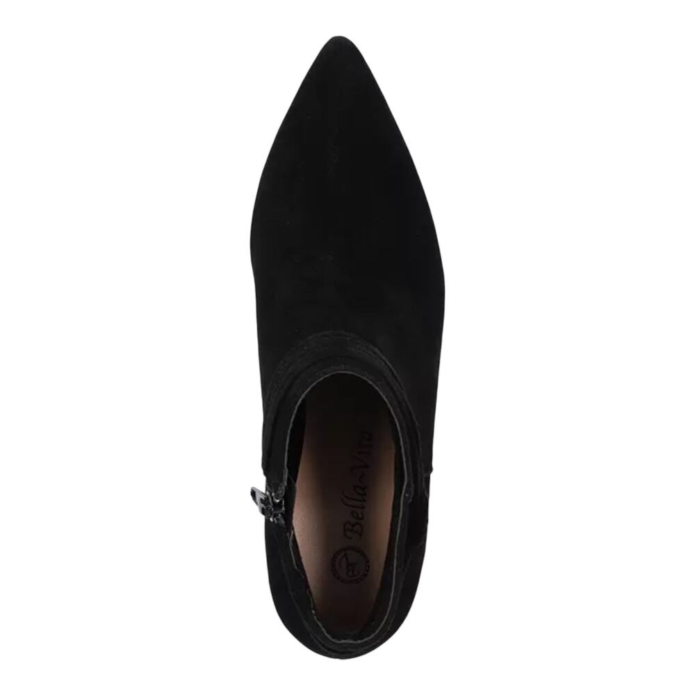 Bella Vita Women's Jani Suede Kitten Heel Ankle Booties Black Size 7 WW - Picture 4 of 5